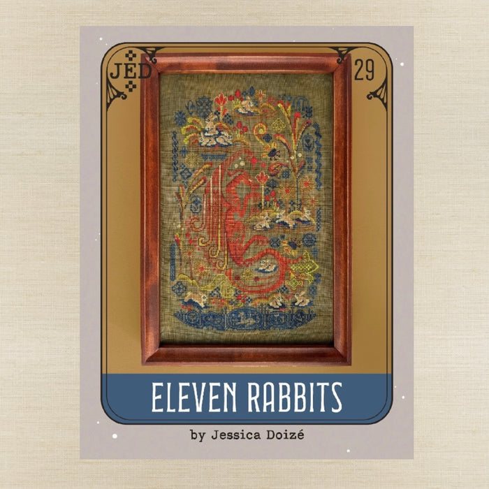 JEDxStitch - Eleven Rabbits - Booklet Chart IH and/or Roxy Floss Co Floss