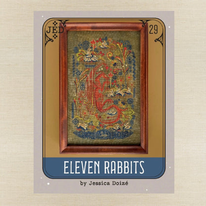 JEDxStitch - Eleven Rabbits - Booklet Chart IH and/or Roxy Floss Co Floss
