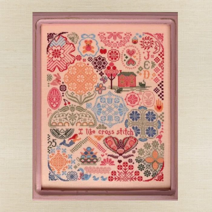 JEDxStitch - I Like Cross Stitch - Booklet Chart IH and/or Roxy Floss Co Floss