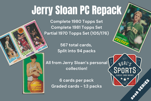 Jerry Sloan's Basketball PC Repack ~ 1980, '81, '70 Topps ~ Burl's Classic Cardboard