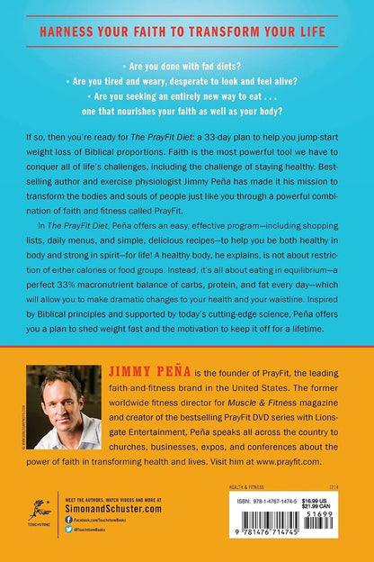 JIMMY PENA PAPER BACK BOOK-THE PRAYFIT DIET