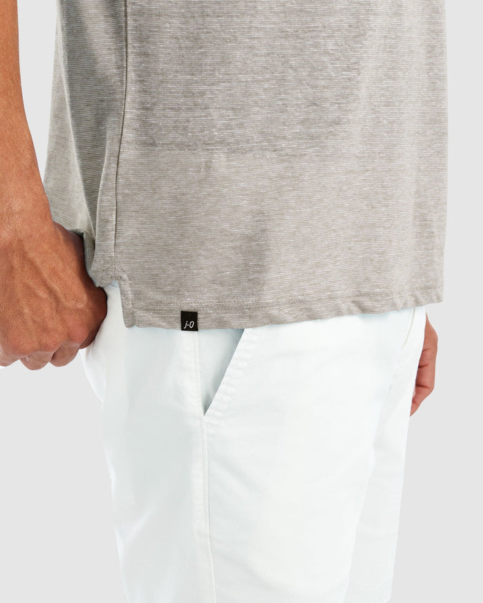 Johnnie O Mens Castaway Linen Blend Polo Apparel Johnnie-O