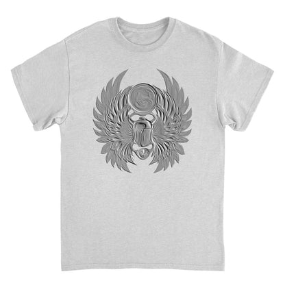 Journey Emboss Scarab Logo Ash Grey T-Shirt