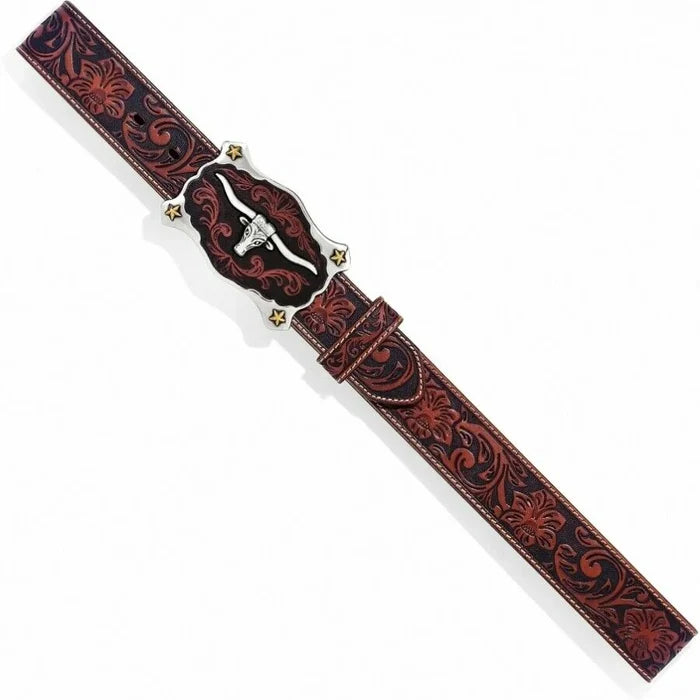 Justin Men - Classic Longhorn Western Belt (Tan) C11194