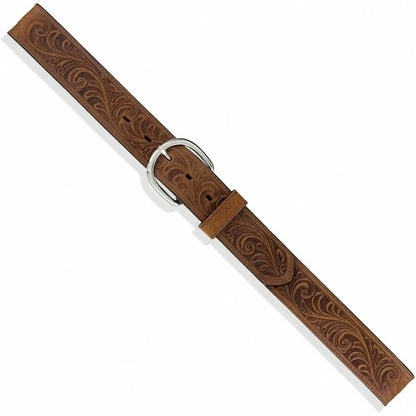 Justin Men - Western Scroll Tooled Belt (Brown) 53909