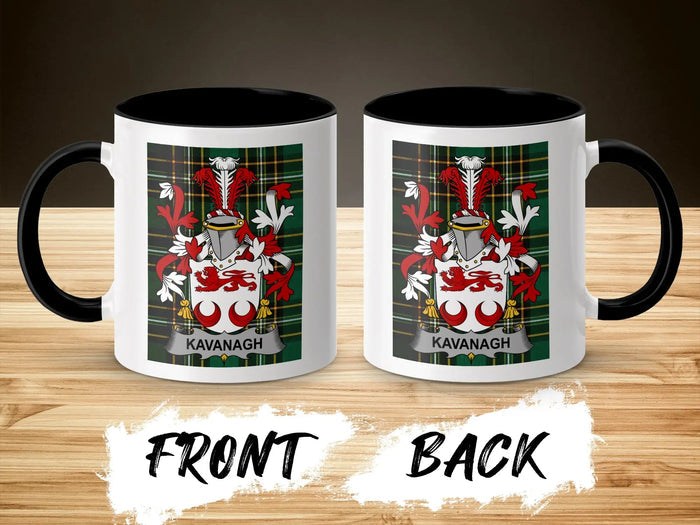 Kavanagh Irish National Tartan ceramic accent mug