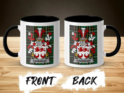 Kavanagh Irish National Tartan ceramic accent mug