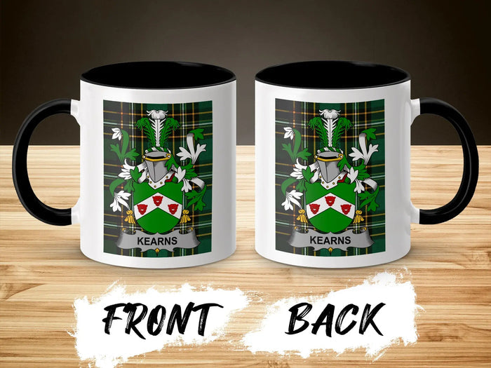 Kearns Irish National Tartan ceramic accent mug
