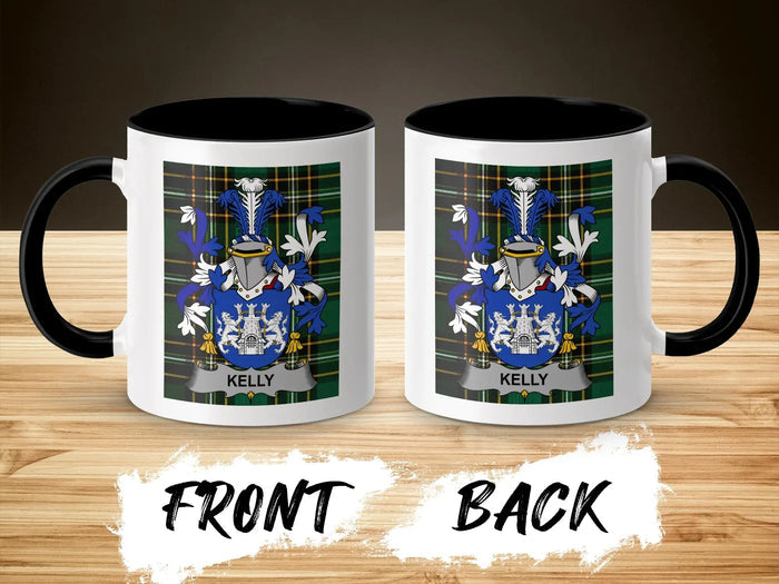 Kelly Irish National Tartan ceramic accent mug
