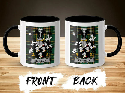 Kennedy Irish National Tartan ceramic accent mug