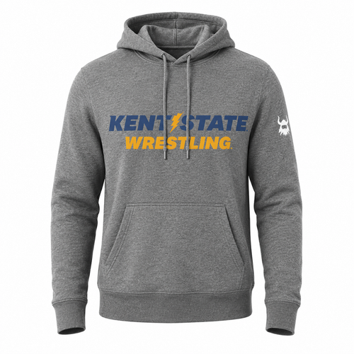 Kent State Wrestling Grey Blend Hoodie