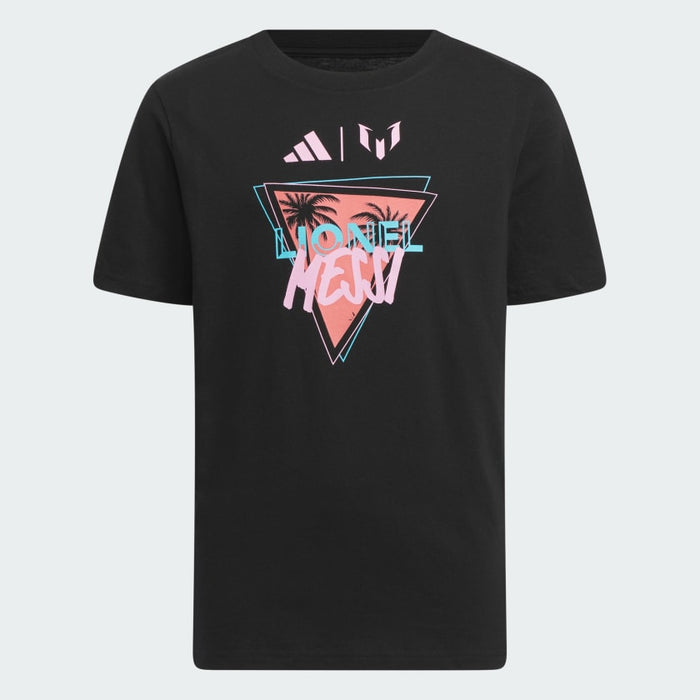 Adidas Kids' Messi Fresh Tee Apparel Adidas Black XSmall