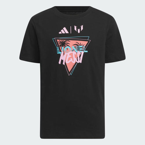 Adidas Kids' Messi Fresh Tee Apparel Adidas Black XSmall