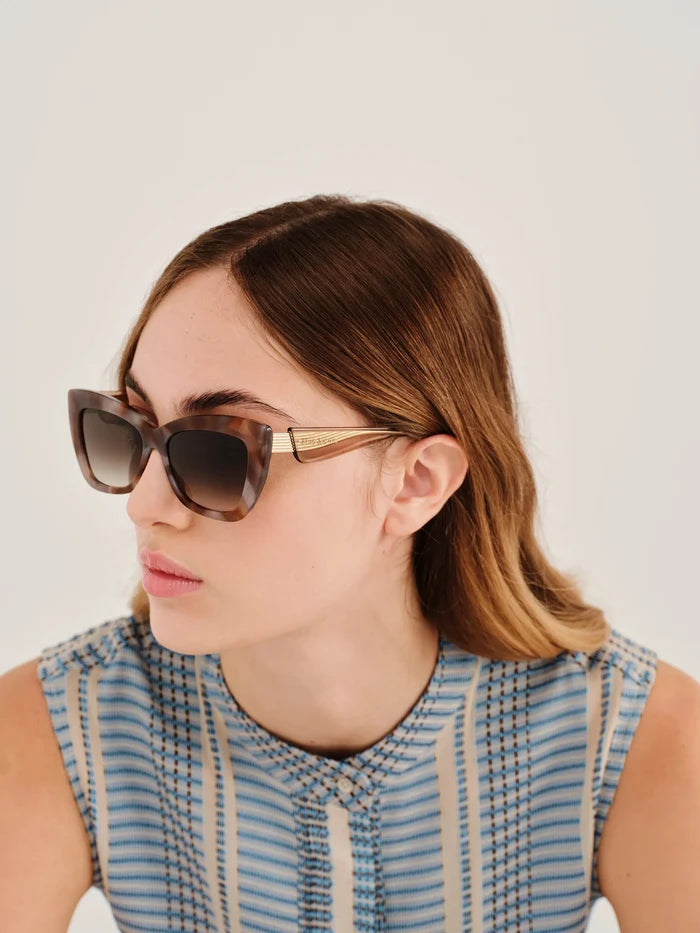 Sunglasses Zeus n Dione Kimolos Sunglasses Gray/Chocolate Marble O/S Apoella