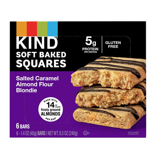 KIND Salted Caramel Almond Flour Blondie Snack Bars 1.4 OZ - 6 Count