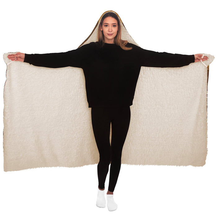 Kuba Cloth Inspired Hooded Blanket (The Congo)