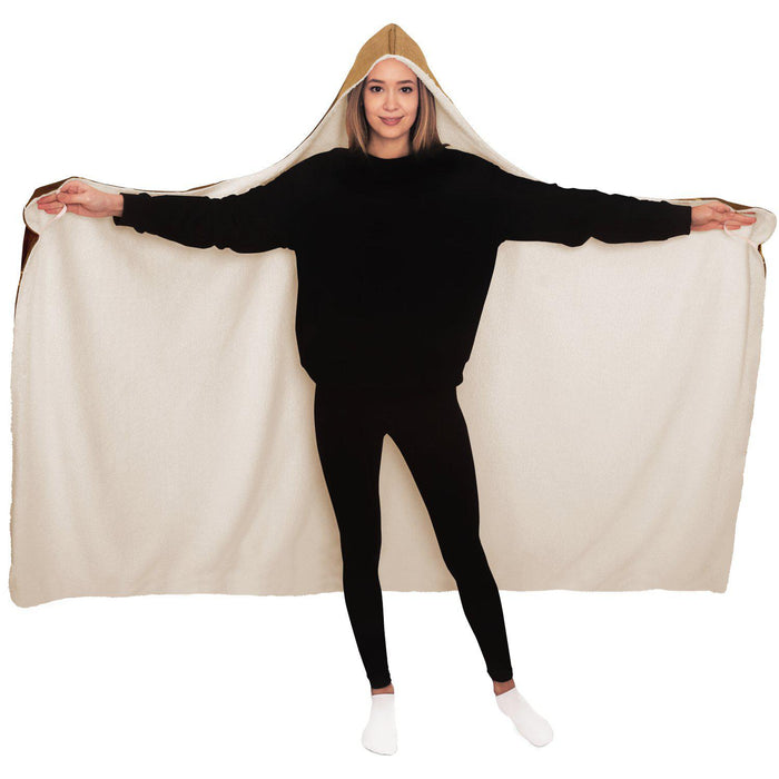 Kuba Cloth Inspired Hooded Blanket (The Congo)