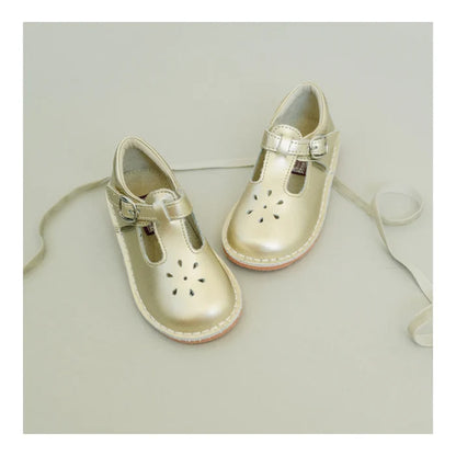 L'Amour | Joy Metallic Leather T-Strap