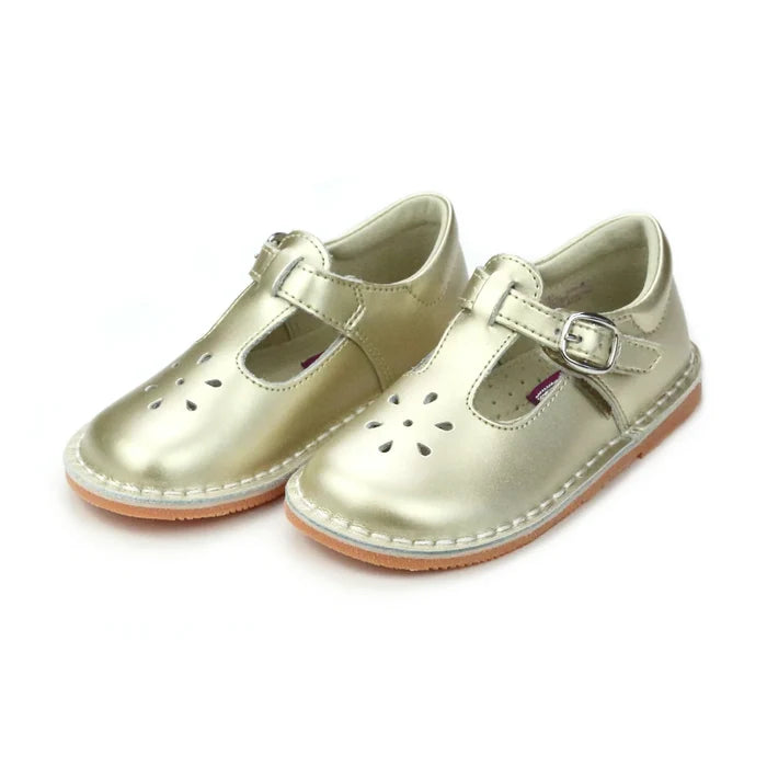 L'Amour | Joy Metallic Leather T-Strap