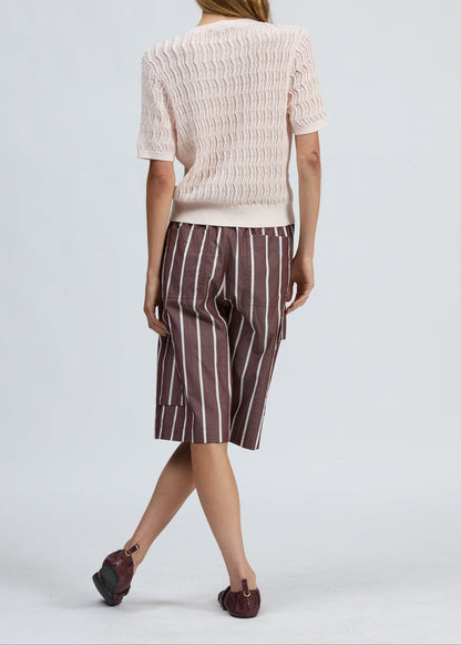 Leslie Short Sleeve Cardigan-Sweaters-Uniquities
