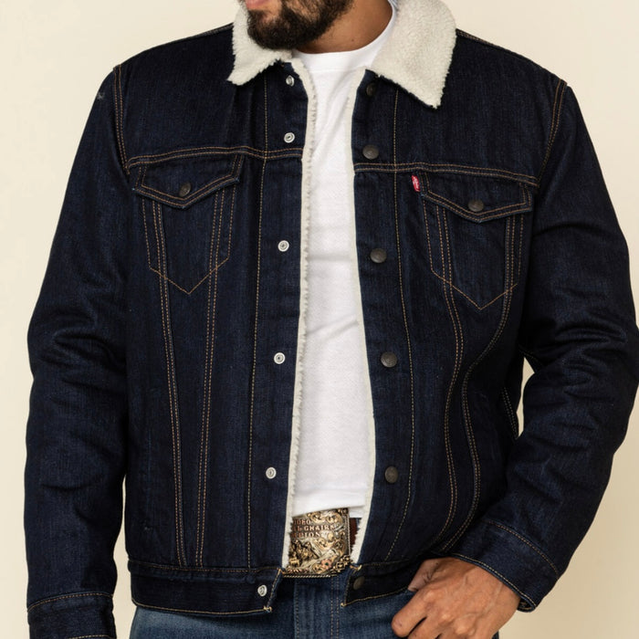 Levi's Men - Sherpa Lined Jacket (Dark Blue) 163650075