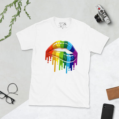 LGBT Rainbow Biting Lip shirt