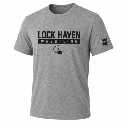 Lock Haven Wrestling Collegiate Grey Blend Shirt