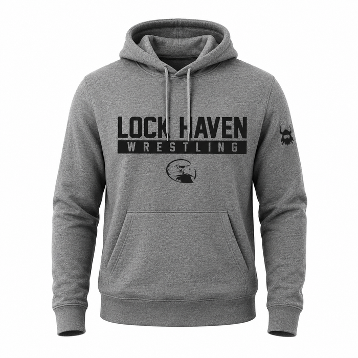 Lock Haven Wrestling Collegiate Grey Hoodie
