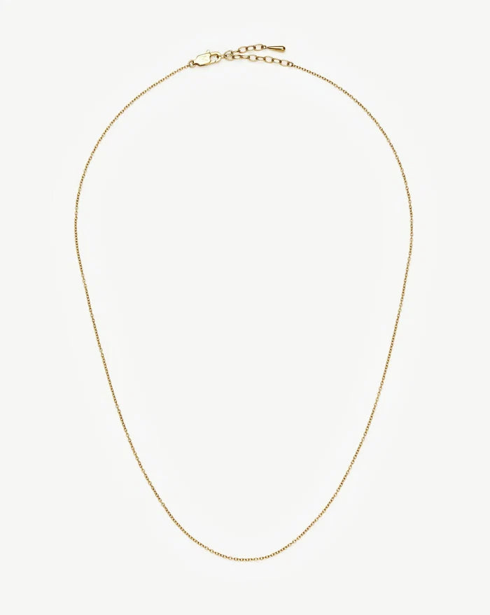 Long Trace Chain Necklace | 18ct Gold Plated Necklaces Missoma