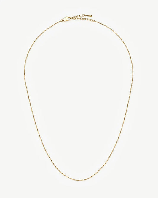 Long Trace Chain Necklace | 18ct Gold Plated Necklaces Missoma