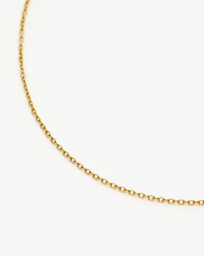 Long Trace Chain Necklace | 18ct Gold Plated Necklaces Missoma