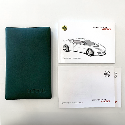 Lotus Evora 400 Owner's Manual - French Version Lotus Original Brand New-F132T0324JC NEVER OPENED