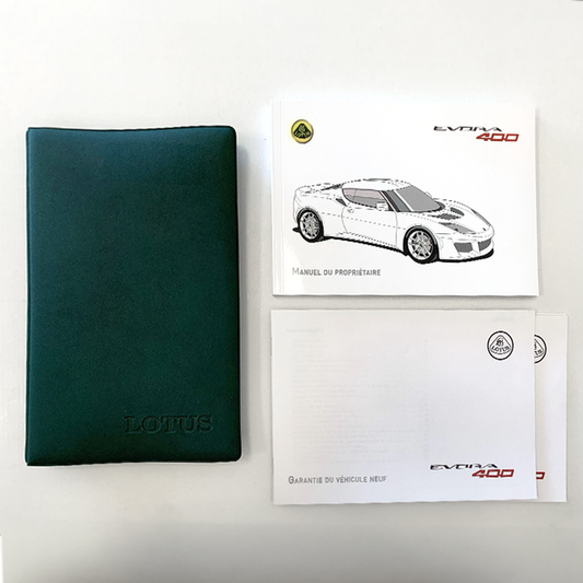 Lotus Evora 400 Owner's Manual - French Version Lotus Original Brand New-F132T0324JC NEVER OPENED