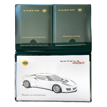 Lotus Evora 400 Owner's Manual - French Version Lotus Original Brand New-F132T0324JC NEVER OPENED