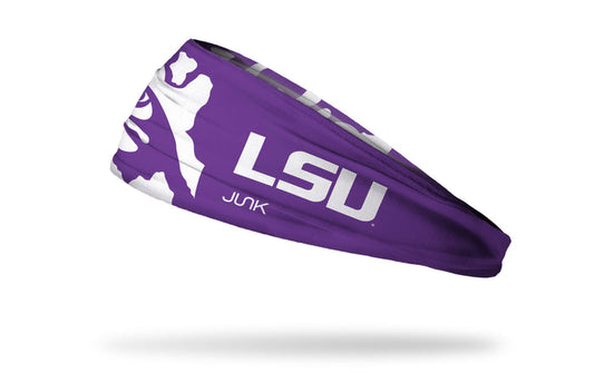Louisiana State University: LSU Tiger Eye Purple Big Bang Lite Headband - View 1