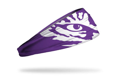 Louisiana State University: LSU Tiger Eye Purple Big Bang Lite Headband - View 2