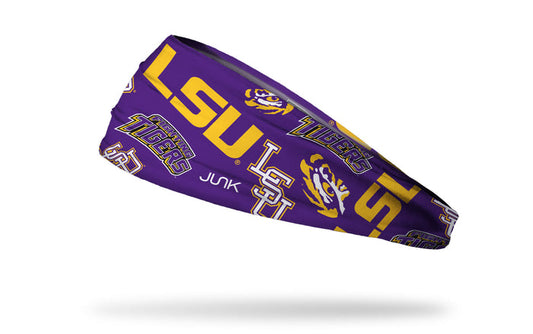 Louisiana State University: Overload Purple Big Bang Lite Headband - View 1