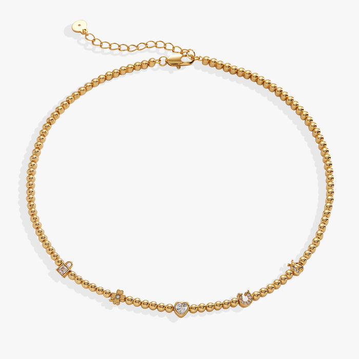 Love and Luck Tennis Necklace