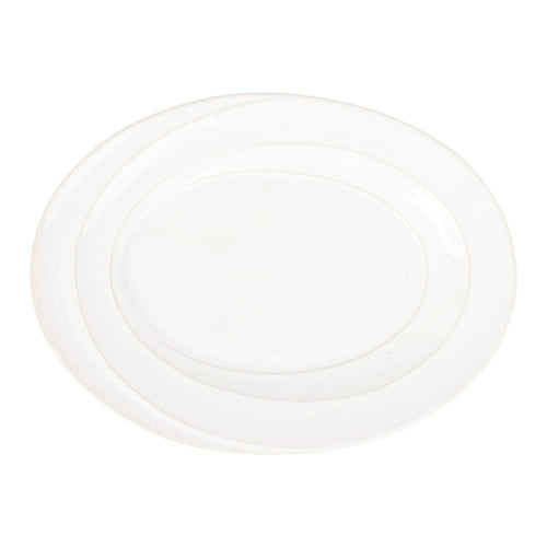 Vietri Luna Small Oval Platter from the 2206 Serveware collection, featuring a smooth, elegant oval shape and glazed ceramic finish.