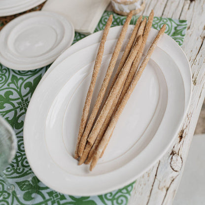 Vietri Luna Small Oval Platter from the 2206 Serveware collection, featuring a sleek oval shape and elegant design.