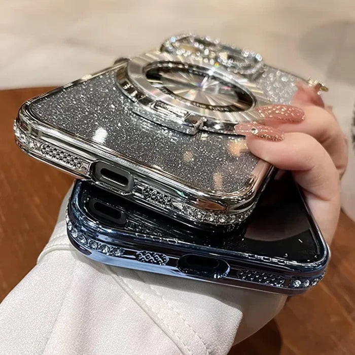Sparkly, jeweled phone cases.