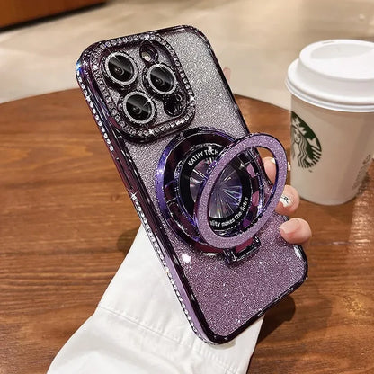 Purple Glitter / For iPhone 16 ProMax