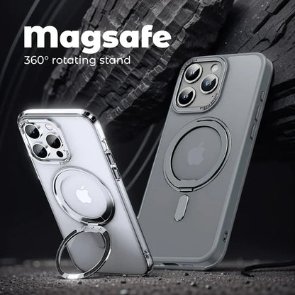 Magsafe phone cases with 360° rotating stands for iPhones.