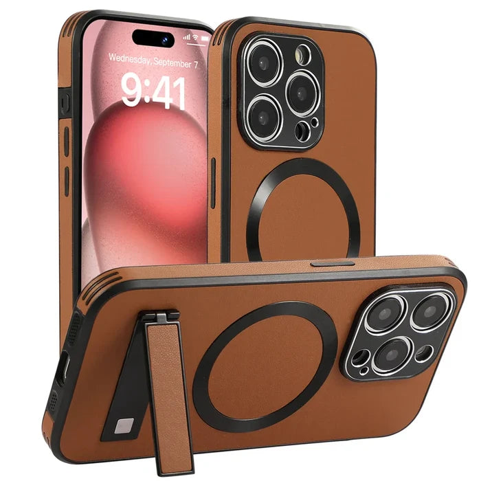 Case & Holder / Brown / For iPhone 15Pro
