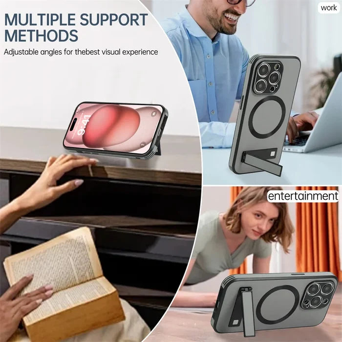 Phone case with kickstand.