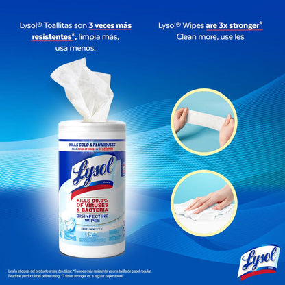 Lysol Virus and Bacteria Eliminating Disinfectant Wipes 4 Units / 95 Wipes-476239 ebuystt