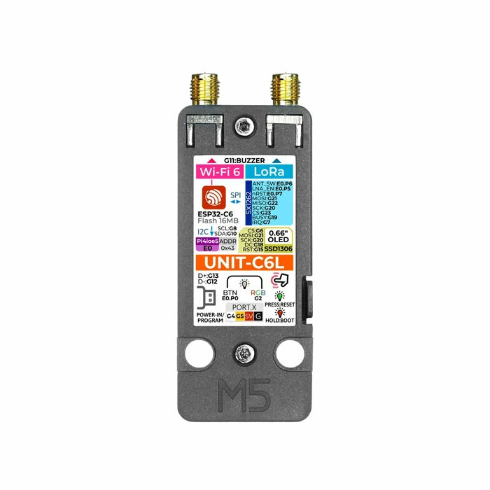 M5Stack C6L Unit for Meshtastic (SX1262, ESP32-C6) - m5stack-store