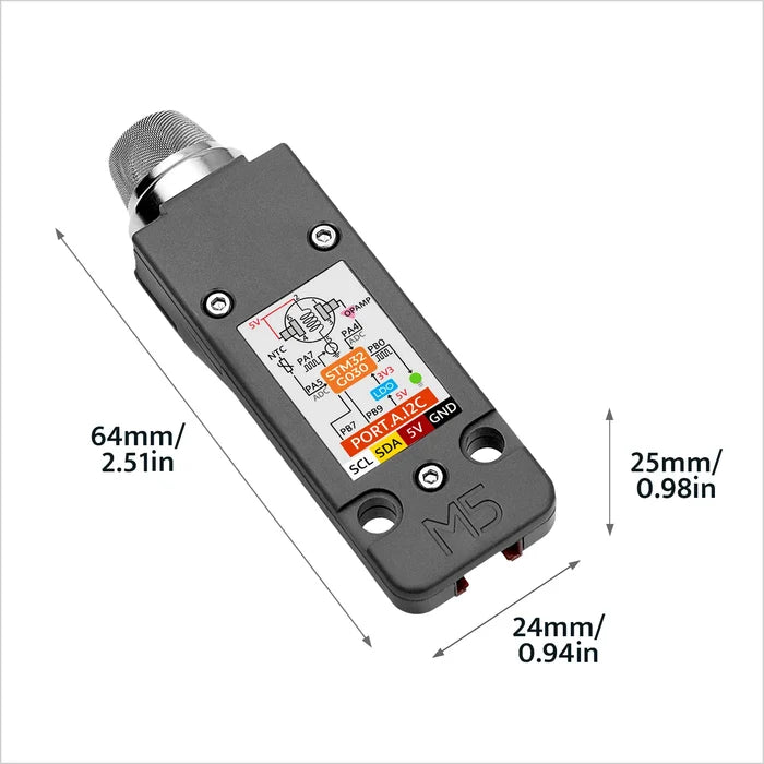 M5Stack MQ-5 Gas Unit (STM32G030) - m5stack-store