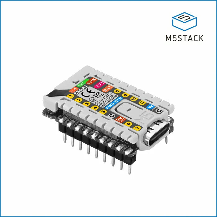 M5StampS3 BAT Module with 2.54 Header Pin - m5stack-store