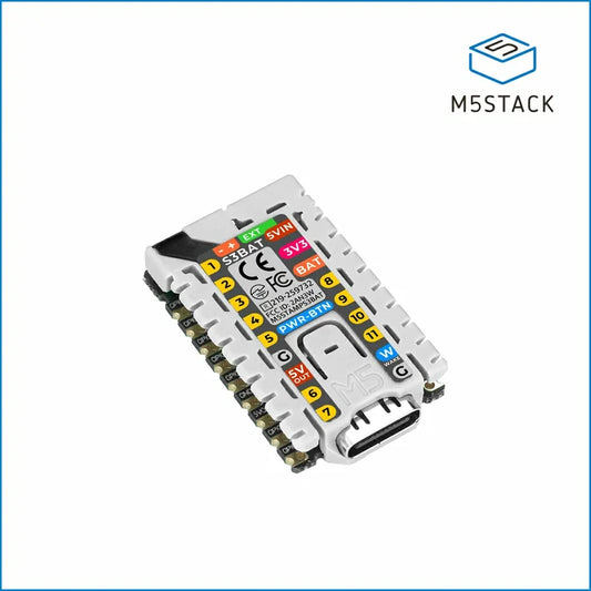 M5StampS3 BAT Module with Battery Connector - m5stack-store
